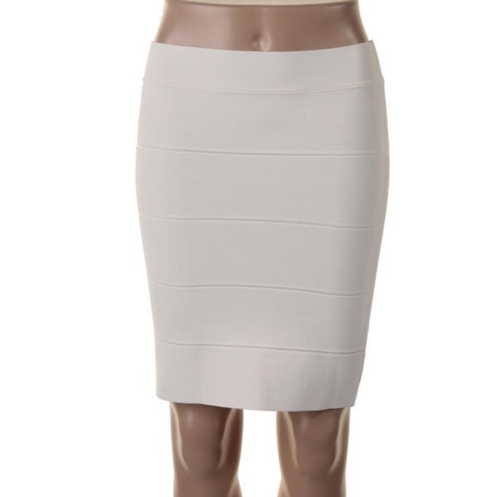 BCBG MaxAzria Bandage Stretch Mini Pencil Skirt.